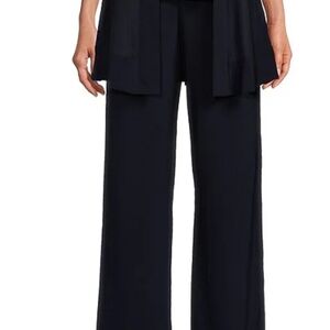 R&M Richards Classic Black Wide-Leg Pants